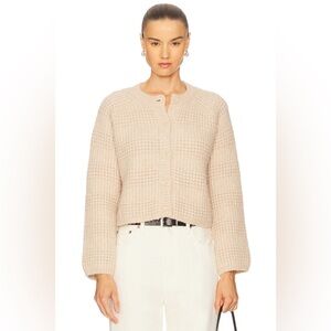 Stitches & Stripes Jane Oat Textured Button-Up Cozy Cardigan